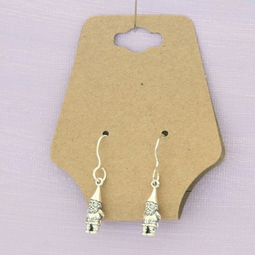 Sterling Silver Garden Gnome Earrings